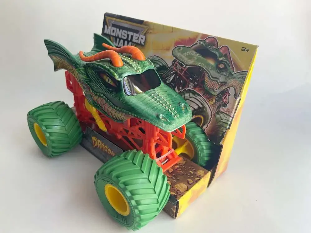 Monster Jam Dragon Monster Truck - 1:24 Scale Die-Cast Vehicle with Authentic Gr